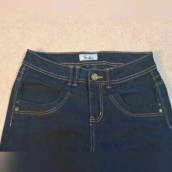 Suko Jeans Womens Size 28 Blue Denim Straight Leg Dark Wash Jeans - Picture 4 of 12